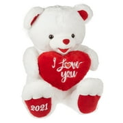 Angle View: Way To Celebrate Valentine's Day Jumbo Sweetheart Teddy, White
