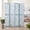 Blue, variant on Roundhill Furniture Aurra 4-Panel Wood Room Divider, Folding Portable Partition Screen, Blue