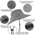 thumbnail image 6 of Outdoor Wide Brim Sun Hat with Solar Fan,  Solar & USB Charging Sun Protection Sun Hat with Fan Solar Fan Hat UPF 50+, 6 of 7