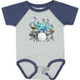 thumbnail image 3 of Inktastic Cute Blue Octopus Drumming Boys or Girls Baby Bodysuit, 3 of 5