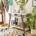 thumbnail image 2 of Furniture of America Chantilly 2-Shelf Console Table, White, 2 of 6