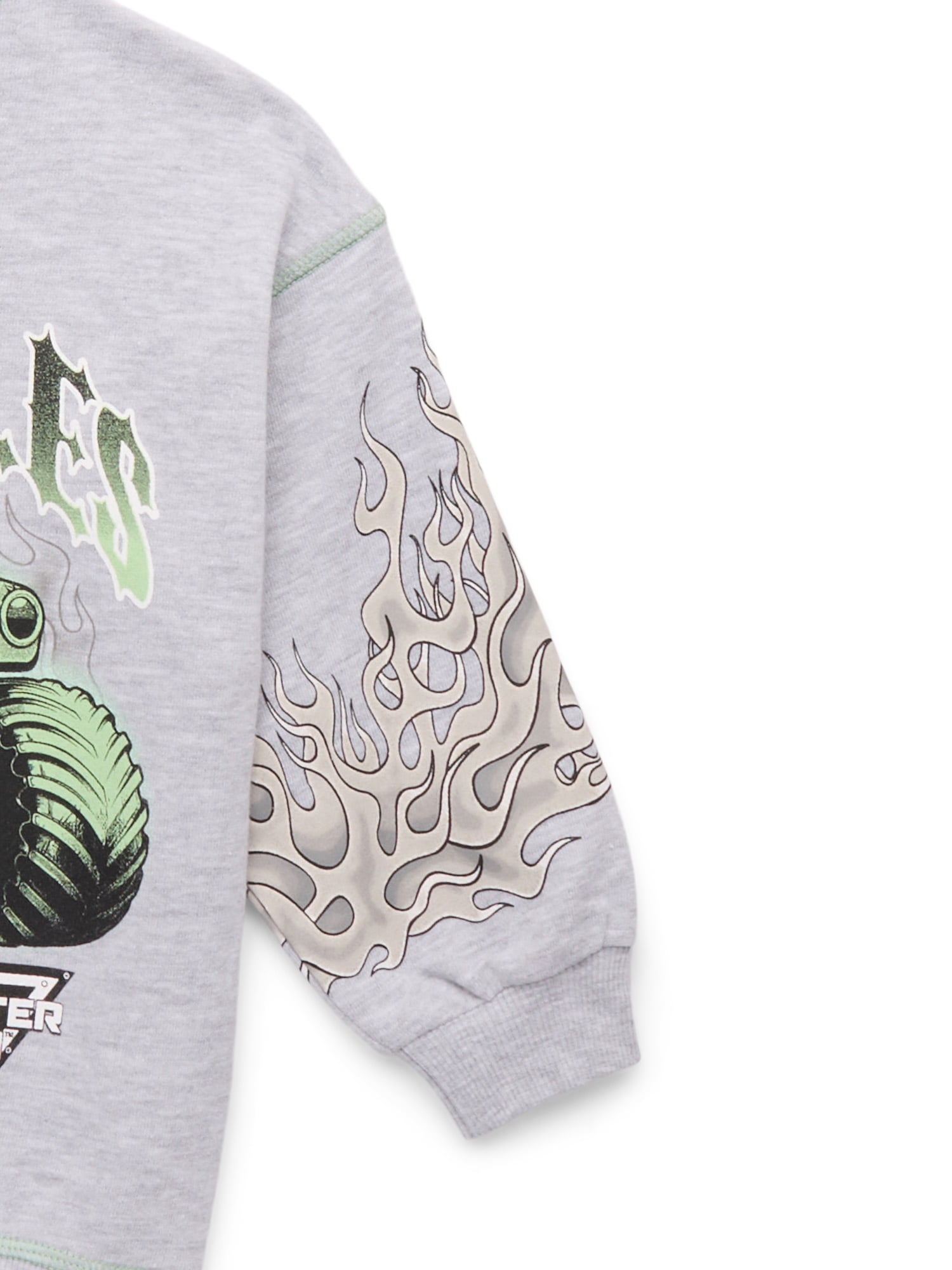 Monster Jam Toddler Boys Graphic Crewneck Sweatshirt, Sizes 12 Months-5T