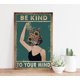 thumbnail image 5 of Pósteres de plantas vintage de Bestylez, decoración de pared bohemia para oficina y naturaleza, pósteres para habitaciones de adolescentes, arte de pared con la frase "Se amable con tu mente" (951), 5 of 7