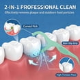 thumbnail image 3 of Dental Floss Picks Extra Strong Flosser Pick Toothpicks Fresh Mint 200 Count, 3 of 4