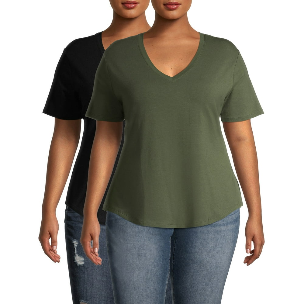terra & sky v neck t shirt