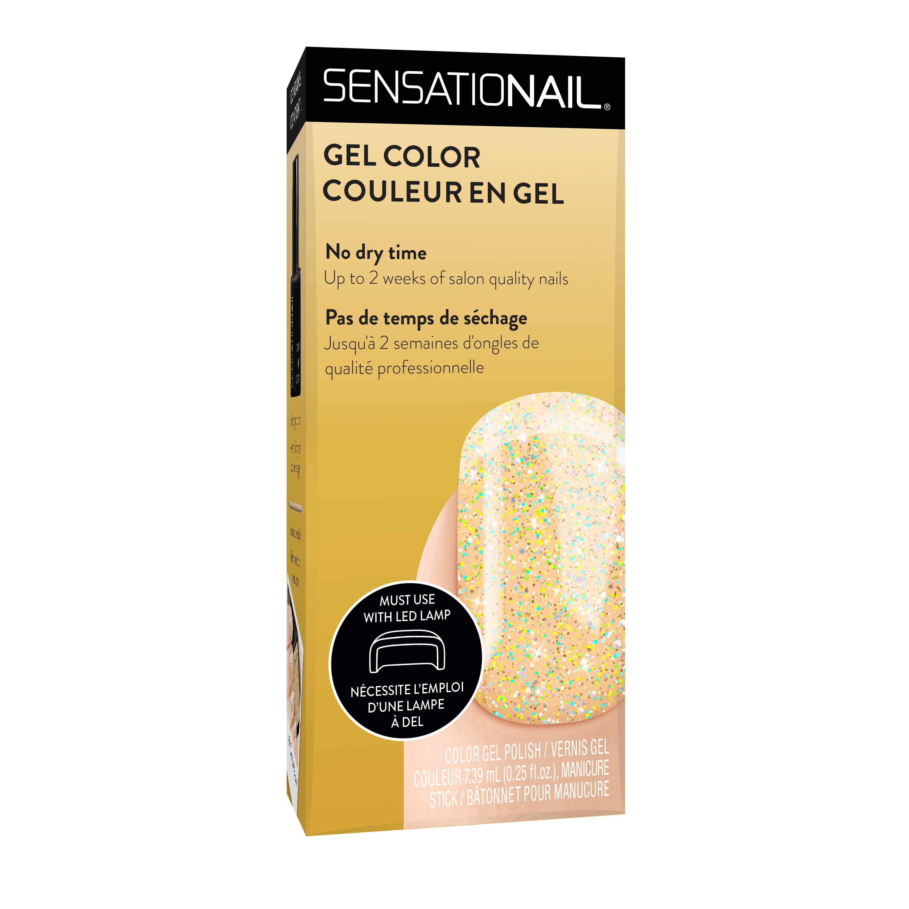 Sensationail Gel Nail Polish (Gold), Golden Years, 0.25 fl oz - Walmart  Business Supplies