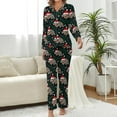 thumbnail image 2 of Top-kevin Nutcracker Soldier Gift Women's Long-Sleeve Shirt And Full-Length Bottom Pajama Set, 2 of 12