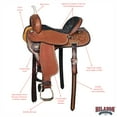 thumbnail image 3 of 17 In Hilason Western Horse Trail Barrel Racing American Leather Saddle Dark Brown, 3 of 8