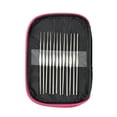 thumbnail image 3 of Knitting Needles Kit Knitting Craft Case Homeworking Sewing Tool Aluminum Soft Handles 22Pcs Crochet Hooks Set, 3 of 9