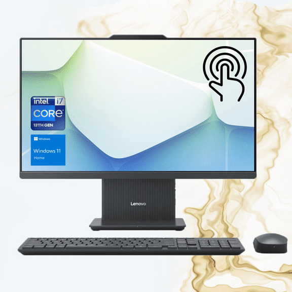 Lenovo IdeaCentre I Gen 9 All-in-One, 27" FHD 100Hz Touchscreen, Intel Core i7-13620H, 16GB RAM, 1TB SSD, Wireless KB & Mouse, HDMI, RJ-45, Wi-Fi 6, Win 11 Home
