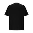 thumbnail image 5 of hoksml Men's Leisure Texture T-Shirts Solid Color Elasticity Short Sleeved Round Neck Shirts Casual Loose Athletic Running Gym Workou Tee Tops, 5 of 6