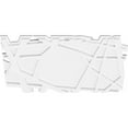 thumbnail image 2 of 26"W x 17 3/8"H x 9 1/4"C x 1"P Novo Architectural Grade PVC Contemporary Ceiling Medallion, 2 of 11