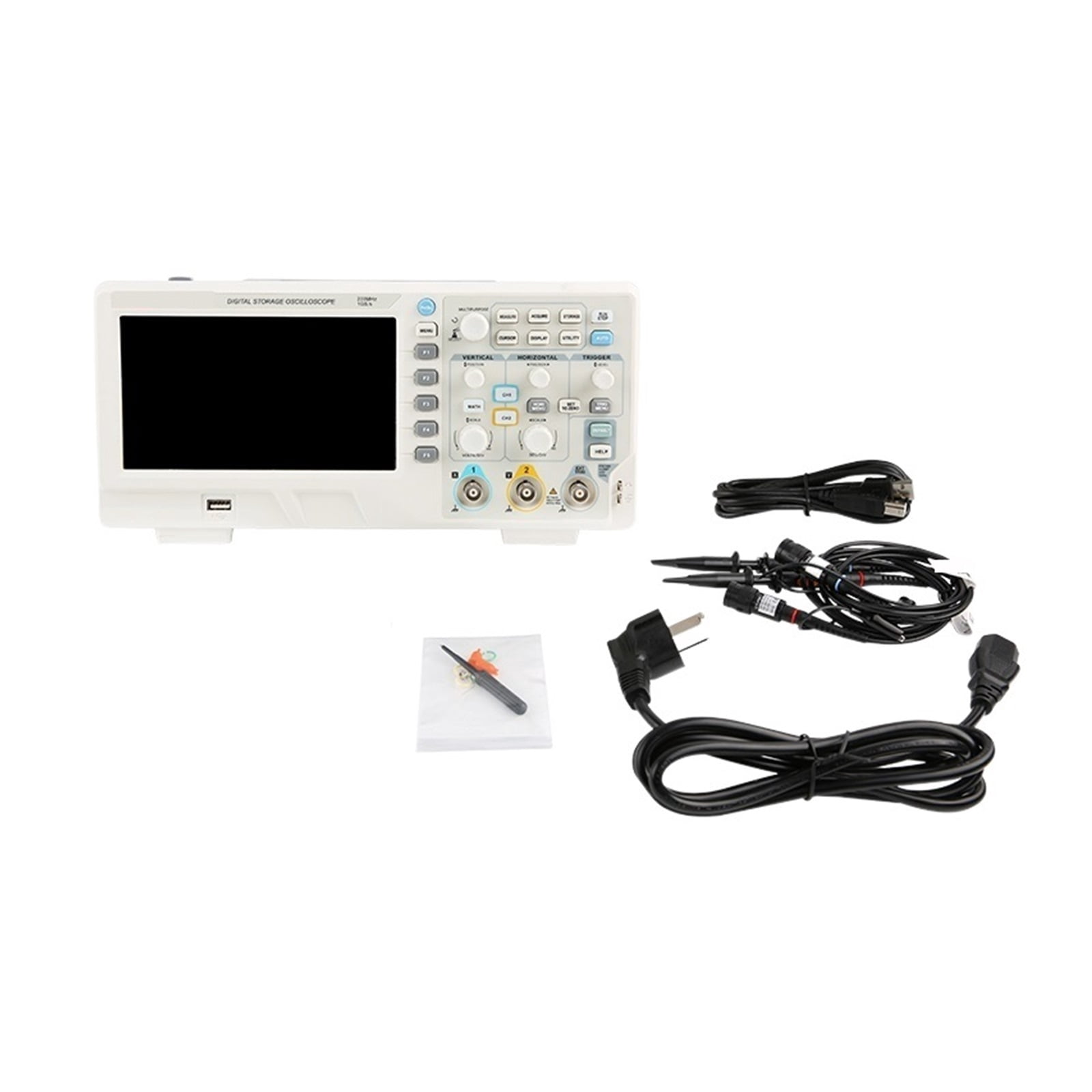 Digital Oscilloscope USBDual Channel 200Mhz 1G Sampling Rate High Voltage Probe Portable Osciloscopio ,Professional Designed