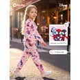 thumbnail image 4 of Marvel Spider-Man Toddler Girls 2 Piece Outfit Pink Crewneck Sweatshirt Jogger Pants Fall Set 2T, 4 of 10