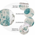 thumbnail image 6 of Turquoise Starfish Waterproof Fabric Shower Curtain,Ocean Nautical Seahorse Coral Shell Waterproof Fabric Shower Curtain for Bathroom Curtains Bathtubs Shower Curtains with 12 Hooks Standard 66x72, 6 of 8