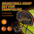 thumbnail image 2 of Jumpfly Trampoline Basketball Hoop with Ball and Pump, Compatible with All Trampolines, 2 of 6
