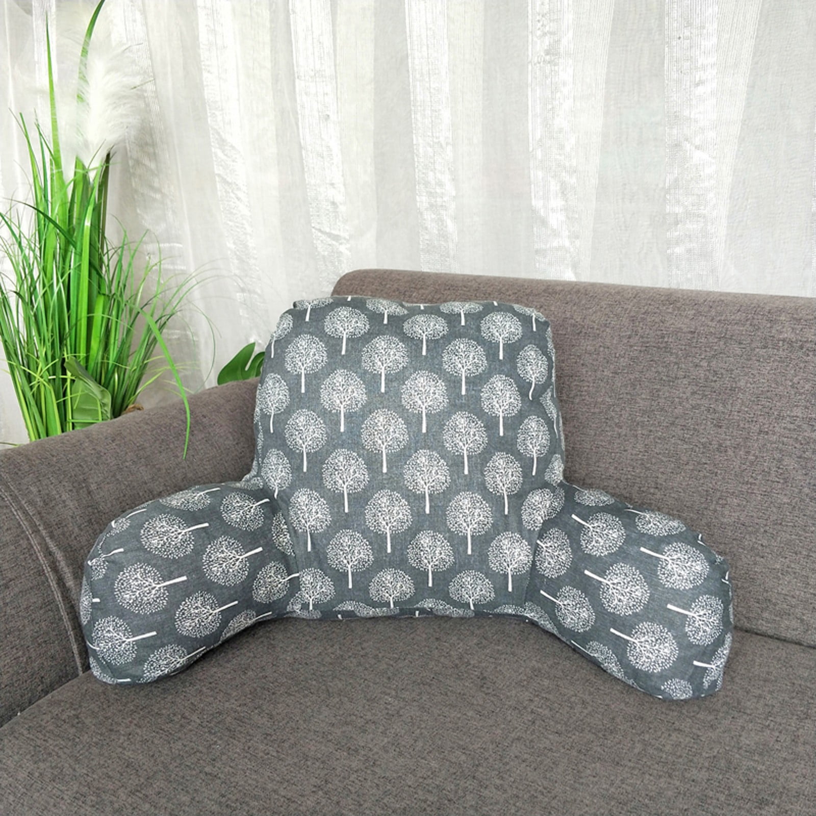 Plush Big Backrest Reading Rest Pillow Lumbar Support Chair Cushion