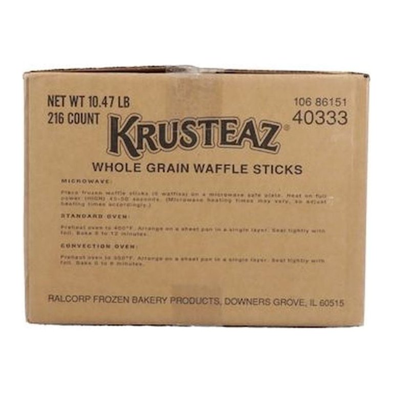 Krusteaz Whole Grain Belgian Waffle Stick 3 5/8 - 216/Case