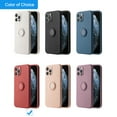 thumbnail image 3 of Soft Smooth Silicone 360 Ring Stand Back Cover for Apple iPhone 12 Pro, 3 of 3