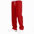 thumbnail image 2 of UAYOTSE Boys Casual Pants Fleece Sweatpants Lightweight Open Bottom Lounge Pants Drawstring Jogger Pants with Pockets,Sizes 13-14 Years, 2 of 5