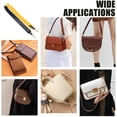 thumbnail image 5 of Asa de cuero para bolso, correas para bolso de hombro, correa de repuesto para bolso de mano, correa para bolso de mano con cierres giratorios, suministros para hacer bolsos DIY, 5 of 5