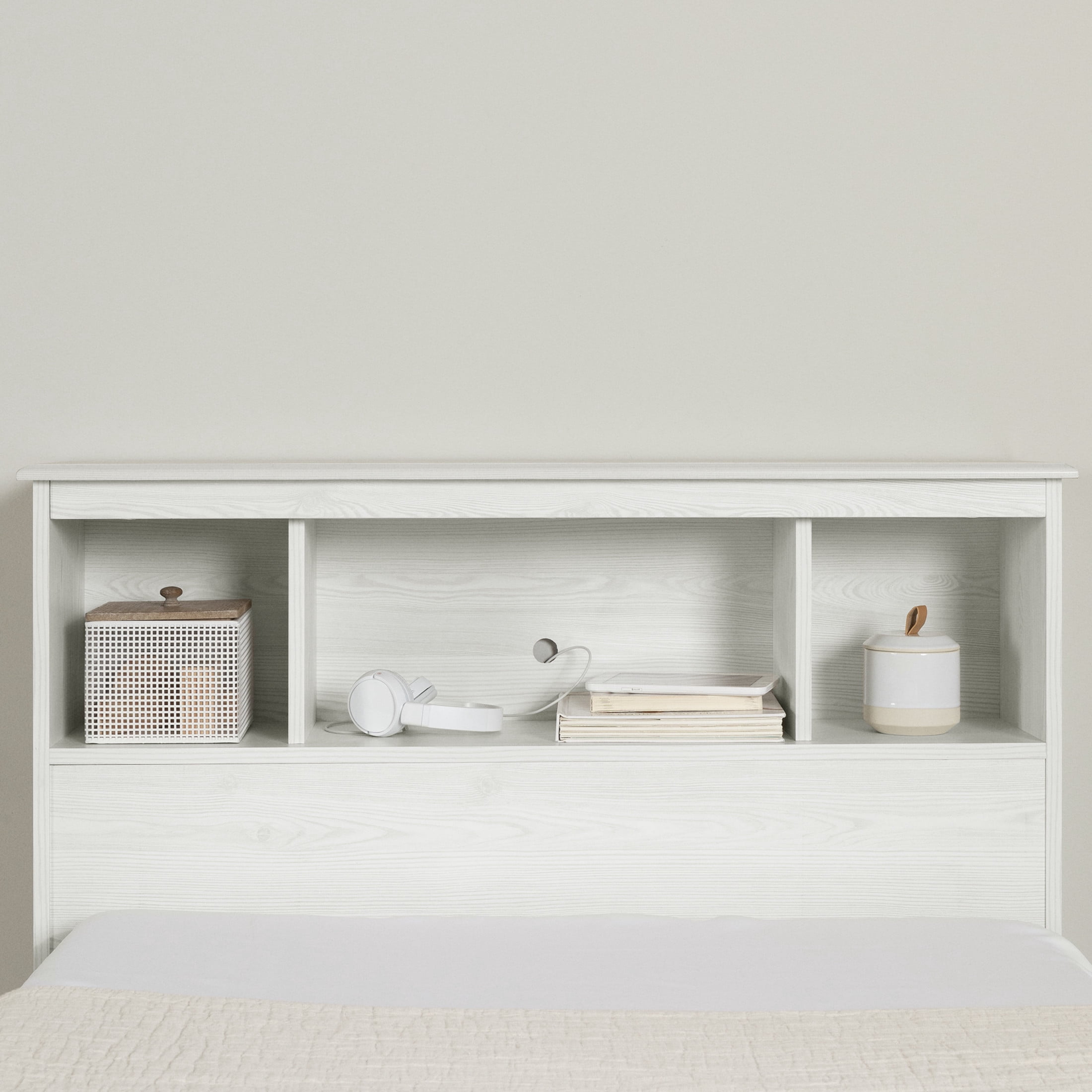 South Shore Summer Breeze, Coastal Headboard, Twin White