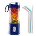thumbnail image 3 of Exprimidor de Eléctrico USB Licuadoras de Tamaño Pequeño Procesadores de Alimentos Taza de Exprimidor Mezcdor de Portátil para Gimnasi Azul perfecl Exprimidor eléctrico de frutas, 3 of 7