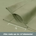 thumbnail image 4 of OVZME Sage Valance for Window 14 Inches long, Small Window Kitchen Valance Curtain, Rod Pocket Cafe Valance for Living Room Bedroom Bathroom Laundry Basement, 60"W x 14"L, 1 Piece, 4 of 8