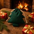 thumbnail image 6 of Fufafayo Christmas Tree Drawstring Bag Ornaments Hanging Decorations Window Party Decor Cute Tree Shaped Gift Bag for Indoor Outdoor Xmas Holiday Party Atmosphere Decor, 6 of 7