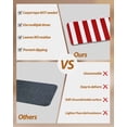 thumbnail image 3 of Stair Treads for Wooden Steps, Red Striped Peel and Stick Stair Treads with Adhesive, Christmas Farmhouse Red White Stripes Non Slip Indoor Stairs Runner Rugs Mats for Elders Dogs 8"x30" 4PCS, 3 of 7
