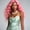 Pink, variant on 28 Inch Blue Lace Front Wig Human Hair 13x6 Body Wave Lace Front Wigs Human Hair Pre Plucked Colored Blue Wigs For Women With Baby Hair