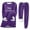 Purple, variant on LYXSSBYX 2pc Pajama Set Women Women's Round Neck Pocket with Thickened Plush Insulation Long Sleeved Top and Plush Pants Set