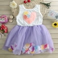 thumbnail image 4 of Girls Dresses Kids Baby Girl Flower Lace Heart Splice Tulle Tutu Party Princess Dress Party Dress For Kid 12 Months-18 Months, 4 of 4