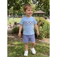 thumbnail image 5 of BemeyourBBs Toddler Baby Boy Football Outfit Baby Boys Summer Clothes 12 18 24 Months 2 3 4 5 Years Soccer Print Short Sleeve T-shirt and Plaid Shorts Set Baby Boy 2 Piece Summer Outfit, 5 of 9