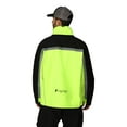 thumbnail image 2 of Frogg Toggs Men's Pilot ll Cruiser Jacket | Black / HiVis Green | Size LG, 2 of 7
