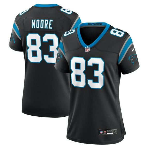 Women's Nike David Moore Black Carolina Panthers Game Jersey