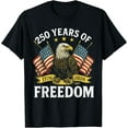 thumbnail image 2 of 100% Cotton 250 Years of Freedom 1776 2026 Bald Eagle 250th Birthday T-Shirt, 2 of 5