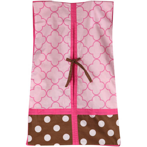 Bacati 10-Piece Ladybug Pink and Chocolate Bed Blanket Set