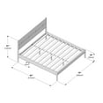thumbnail image 7 of Harbor King Bed with Upholstered Headboard, Walnut/Swiss Coffee, 7 of 7