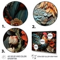 thumbnail image 3 of Designart "Collage of Modern Rooster I" Animals Framed Wall Art Decor - Modern Farmhouse Blue Chicken Living Room Framed Canvas Art, 3 of 6