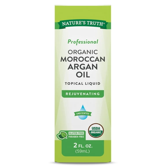 Moroccan Argan Oil 2 fl oz | 100% Pure & Organic  | Hydrating Product for Hair, Skin, Nails | by Nature's Truth