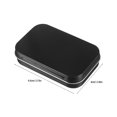 thumbnail image 4 of 4pcs Small Empty Metal Tin Boxes Portable Mini Storage Case With Hinged Lid For Money Coin Sweets Keys, 4 of 4