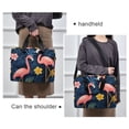 thumbnail image 6 of FORMRS 16" Laptop Bag Carrying Sleeve Case with Handle Travel Shoulder Briefcase, Floral Flamingo, 6 of 8