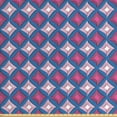 thumbnail image 1 of Abstract Sofa Upholstery Fabric by the Yard, Pastel Geometric Diamond Forms Retro Effects Stripes Illustration, Decorative Fabric for DIY and Home Accents, Hot Pink Violet Blue by Ambesonne, 1 of 4