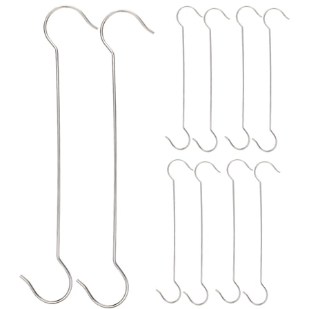 10Pcs S Shaped Heavy Duty Planter Bird Feeder Hooks for Tree Branch Hanging