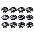 thumbnail image 2 of Shell Shaped Anti Slip Bathtub Stickers, Black Matte Look Design, Shower Floor Safety Traction Grips, Pool Stair Treads, Adhesive Waterproof Protection, 2 of 8