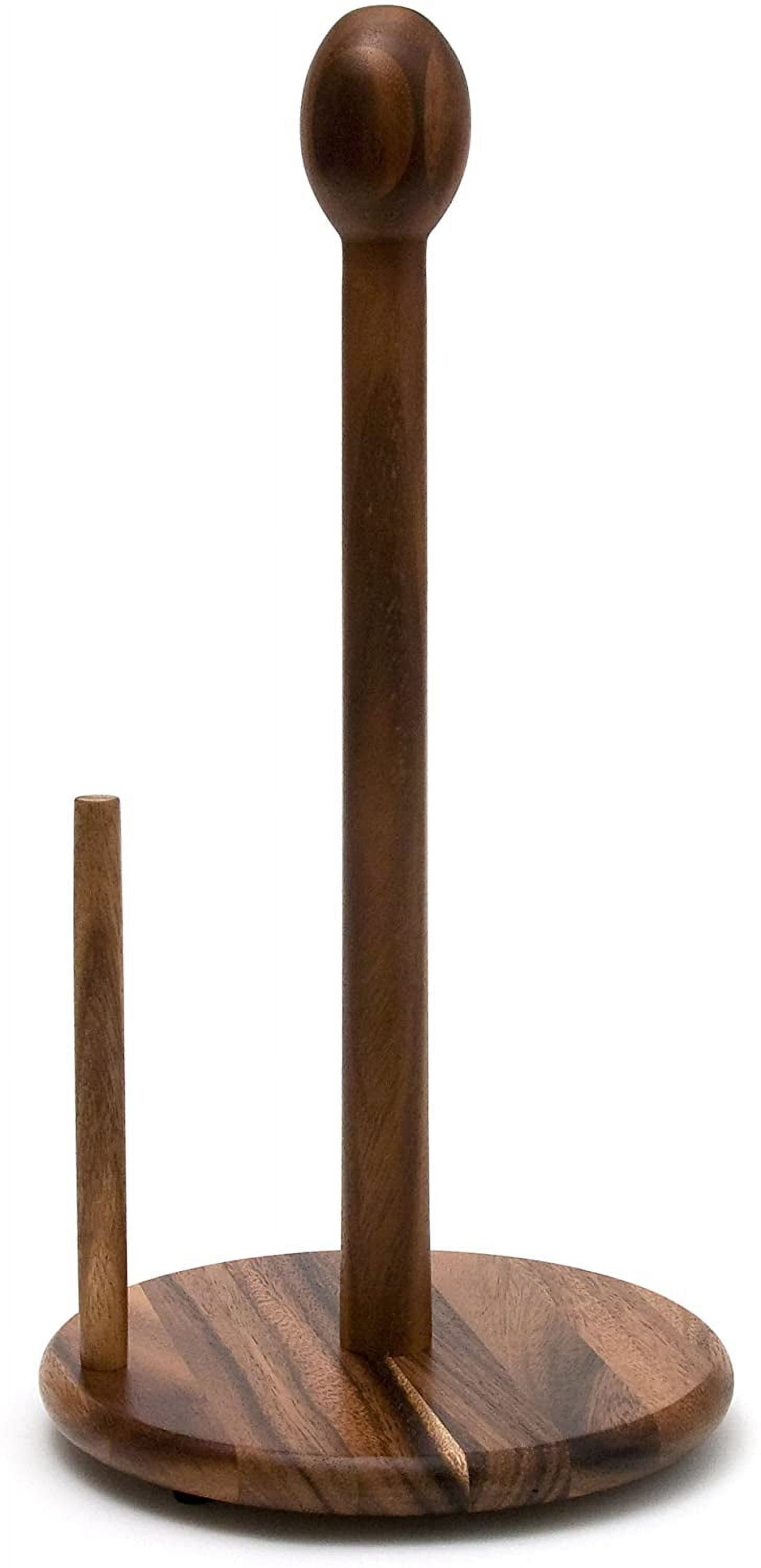 Lipper International Acacia Standing Towel Holder, Brown