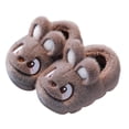 thumbnail image 2 of SYMSHOES Unisex Kids Warm Plush Fuzzy Cartoon Rabbit Slippers - Anti-slip Closed Toe Polyester House Slippers for 3-12Y Kidss Pre-teens, Pink/White/Gray/Brown/Coffee,Size 38, 2 of 8