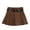 Coffee, variant on Ediodpoh Skirts for Women Belt Pleated High Waist A Line Umbrella Short Half Skirt Mini Skirts Black L