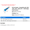 thumbnail image 2 of Oil Pan Gasket - Compatible with 1988 - 1989, 1992 - 2000, 2011 - 2020 Dodge Grand Caravan 1993 1994 1995 1996 1997 1998 1999 2012 2013 2014 2015 2016 2017 2018 2019, 2 of 2